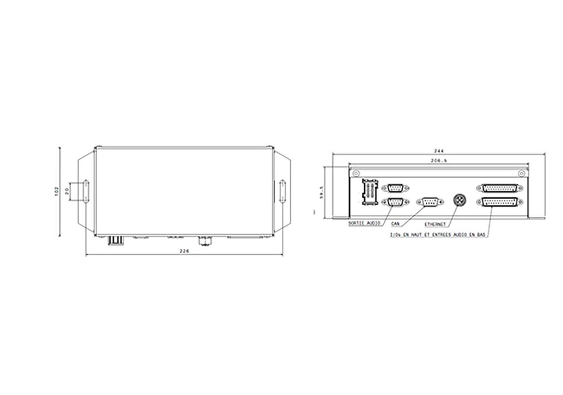 AVAS + 12 sounds programmable diffuser for electric bus/coach